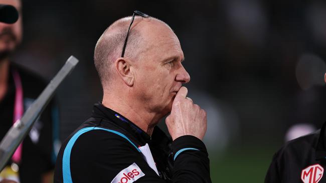 Ken Hinkley will be out to vindicate Port's faith. Picture: James Elsby/AFL Photos via Getty Images