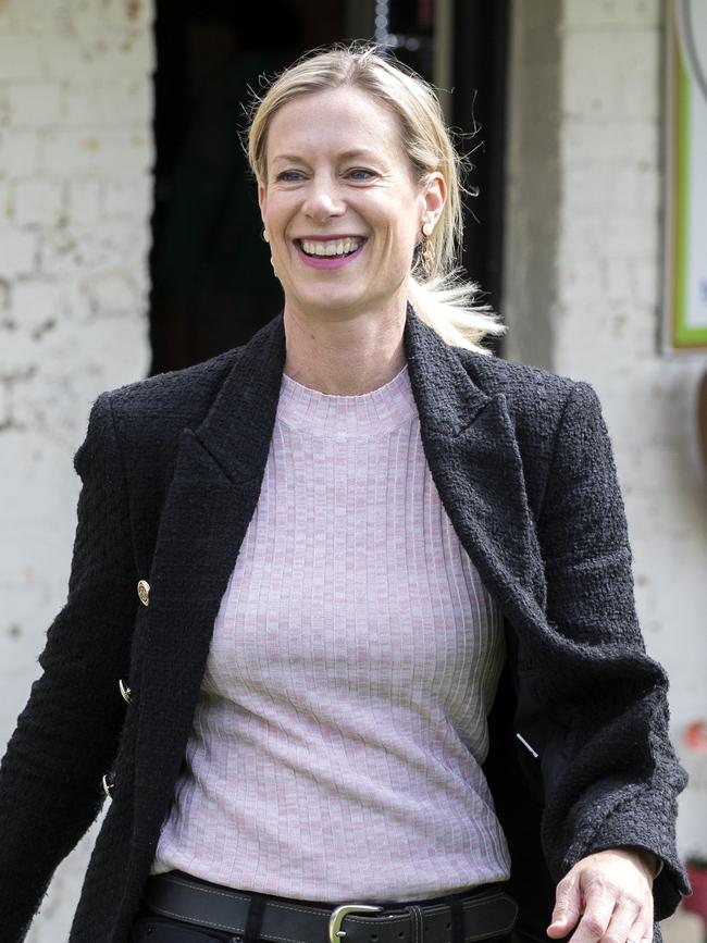 Tasmanian labor leader Rebecca White at Richmond. Picture: Chris Kidd