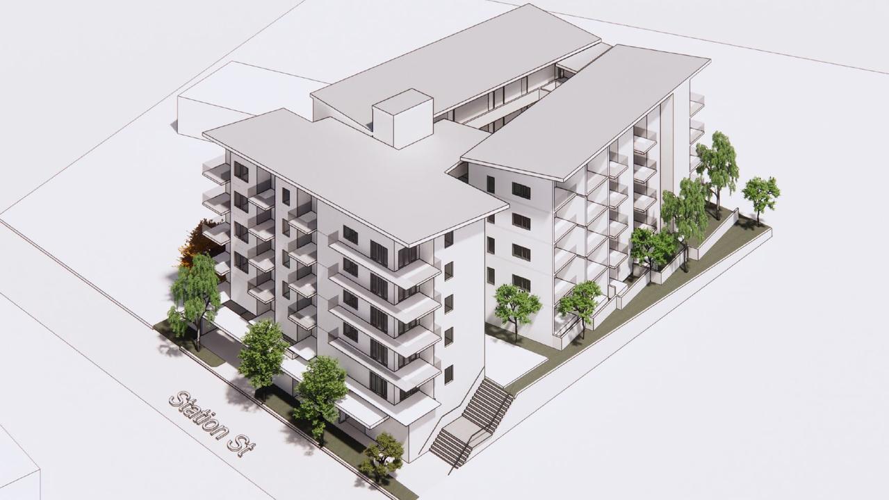 Concept art for Brisbane Housing Company's 75-unit social and affordable housing complex planned for Station Street in Toowoomba City.