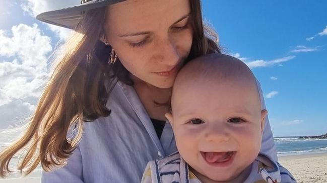 Photos of a boy killed by his father in a tragic murder suicide in Lismore. Rowan, age 2, whose father James Harrison rigged up a system to poison them both on Sunday 19 May 2024. Rowan pictured with his mum Sophie Roome. Photo: Supplied.