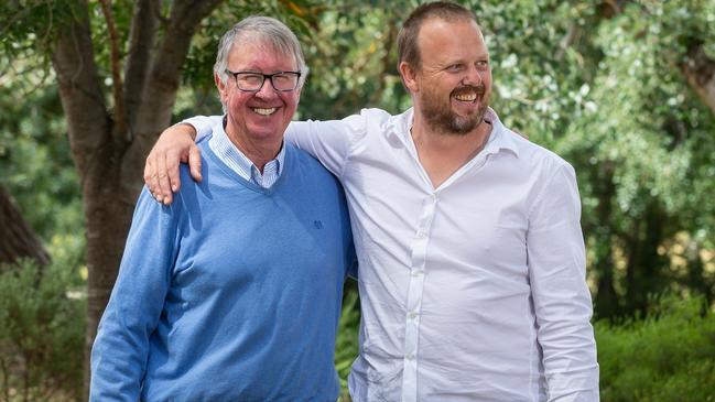 Andrew, left, and Angus Mitchell of Mitchell Wines. Picture: Ben Macmahon