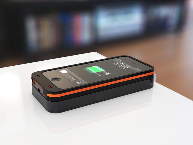 The Backbone wireless charging case from Dog & Bone. Picture: Supplied