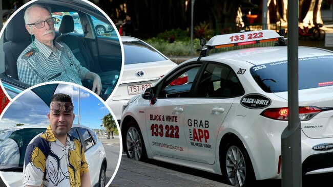 Taxi drivers and personalised transport drivers are refusing jobs due to safety concerns amid the youth crime crisis plaguing the state. (Insets: Alwyn Dellow and Vick Vivek)