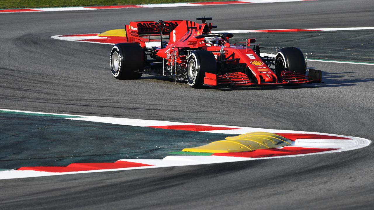 F1 2020, Barcelona pre-season testing, Ferrari F1 2020 car, Sebastian Vettel