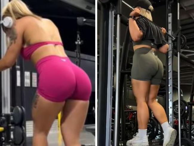 Gymgoers clap back after Kayla Itsines says: ‘I don’t wanna see your ass’. Picture: