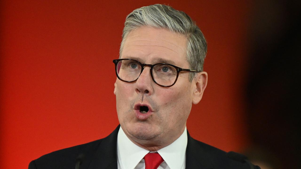 Britain's Labour Party leader Keir Starmer has thanks his supporters. Picture: Justin Tallis / AFP