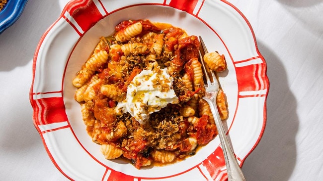 Roasted tomato sauce and crunchy Italian topping served with Cavatelli. Picture Nikki To