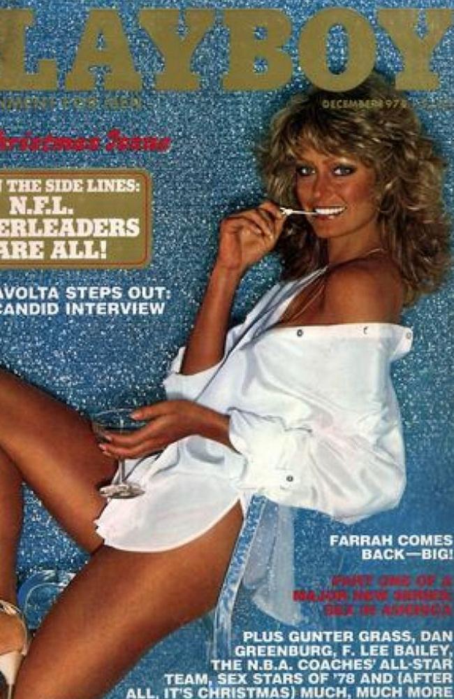 Farrah Fawcett on the cover of Playboy in 1979