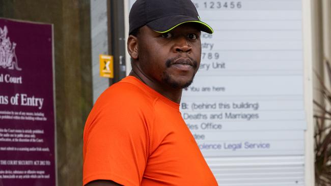 Alleged stalker Reynolds Mandisi Dube leaves Darwin Local Court on Tuesday February 11, 2025. Picture: Pema Tamang Pakhrin