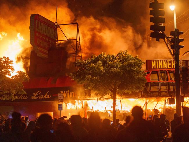 Protesters in Minneapolis. Picture: AFP