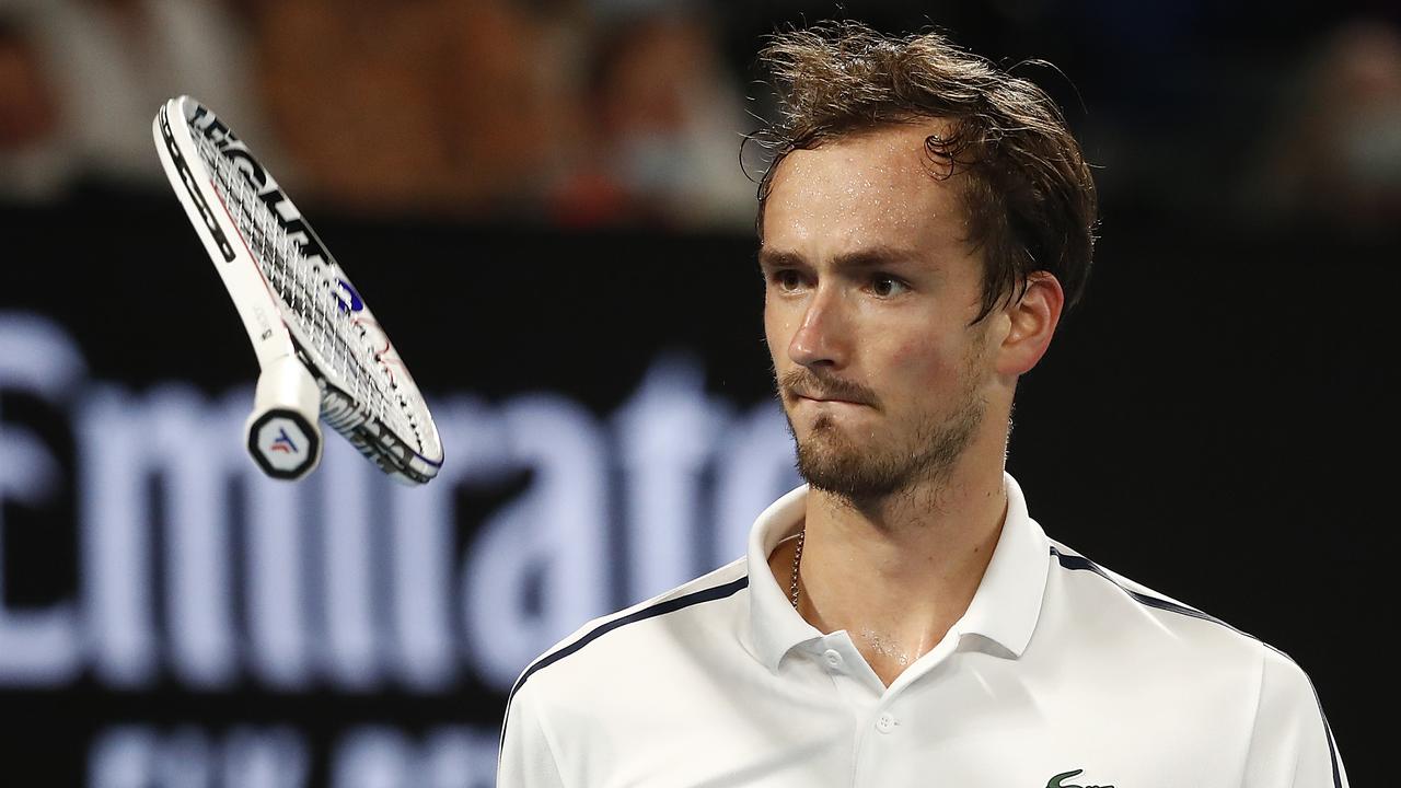 Daniil Medvedev was lost for answers on Sunday night (Photo by Daniel Pockett/Getty Images).