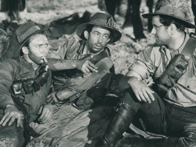 Scene from the movie Forty Thousand Horsemen which was released in December 1940.