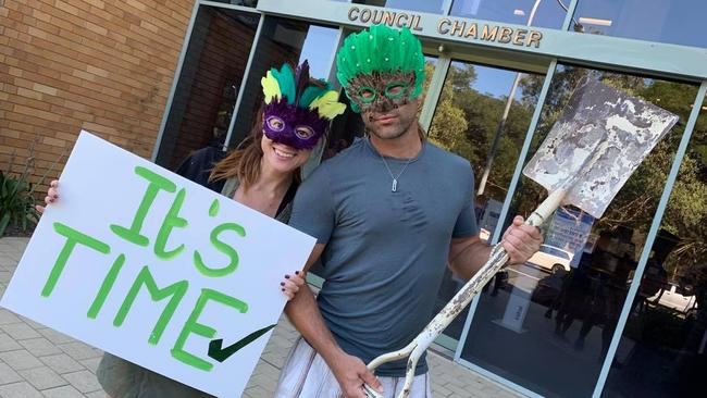 People show their support for the Cultural and Civic Space at a council meeting in November last year. Picture: Janine Watson