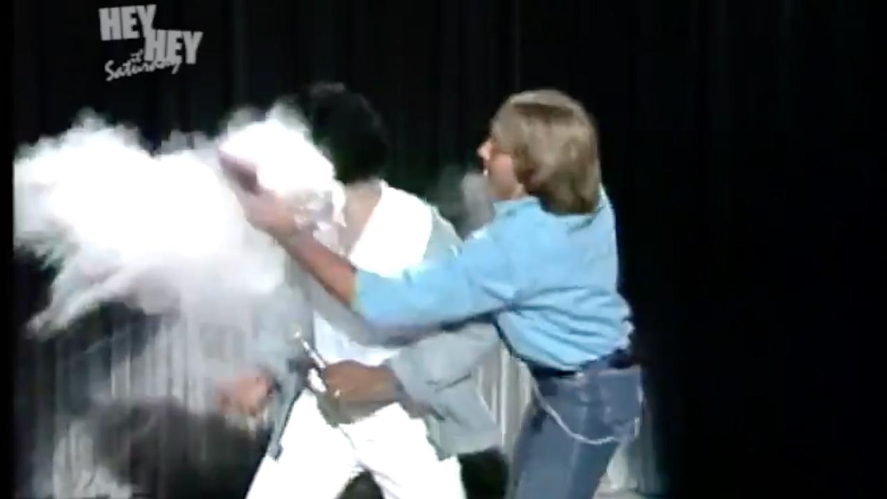 Kamahl gets ambushed during his performance.