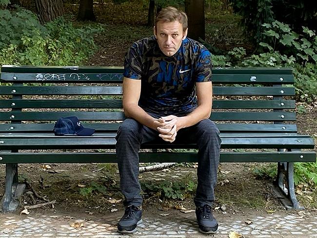 Russian opposition leader Alexei Navalny in Berlin in September after he was poisoned. Picture: Instagram/AFP