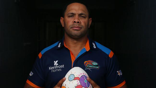 Former North Queensland Cowboys and State of Origin player Ty Williams, pictured at the Northern Pride's home ground of Barlow Park in Cairns. Picture: Brendan Radke