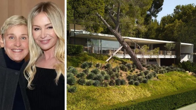 Ellen DeGeneres relists home at major loss. Picture: Getty; Realtor
