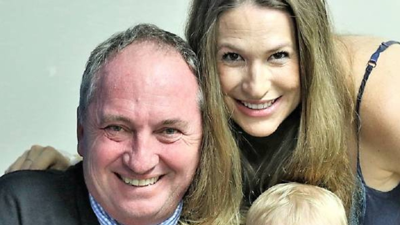 Barnaby Joyce with his partner Vikki Campion, who was named in the book.