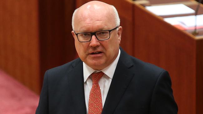 Attorney-General Senator George Brandis is expected to become High Commissioner to the UK in a cabinet reshuffle. Picture: Kym Smith