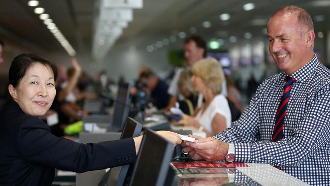 The airline will no longer have customer service desks. Picture: Justin Brierty