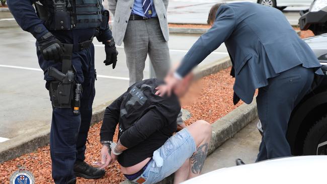 Investigators arrested five people. Picture: NSW Police