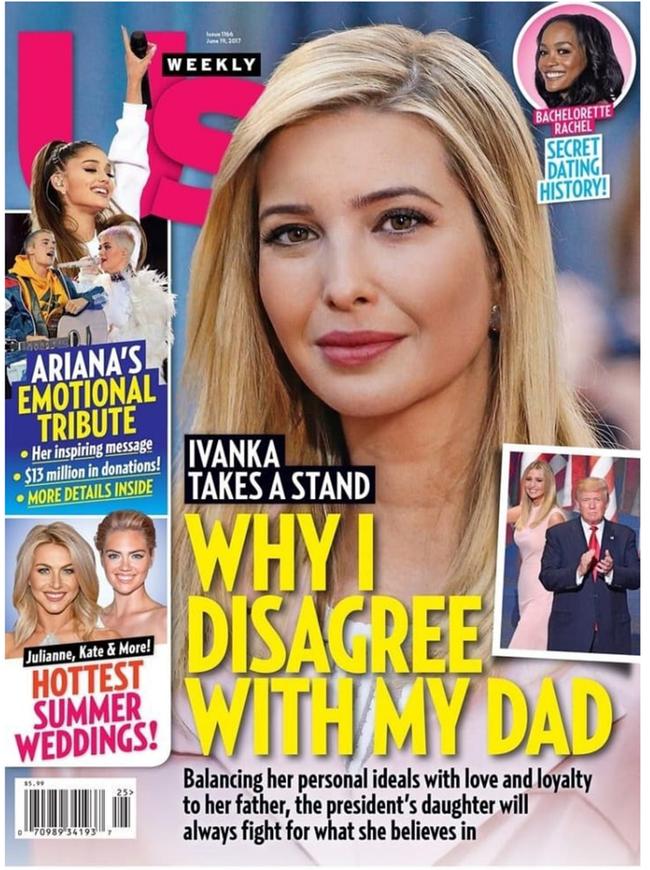 Ivanka Trumps Us Weekly Cover Internet Mocks Her Taking A Stand