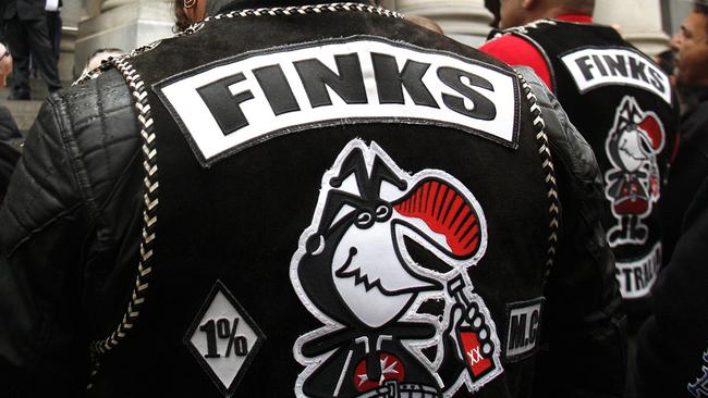 An alleged Finks bikie has faced court charged with blackmail. Picture: Eric Sands