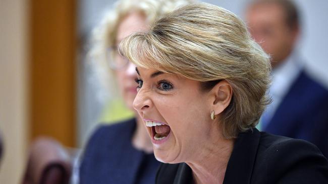 Minister for Jobs Michaelia Cash at the Senate estimates hearing on Wednesday.