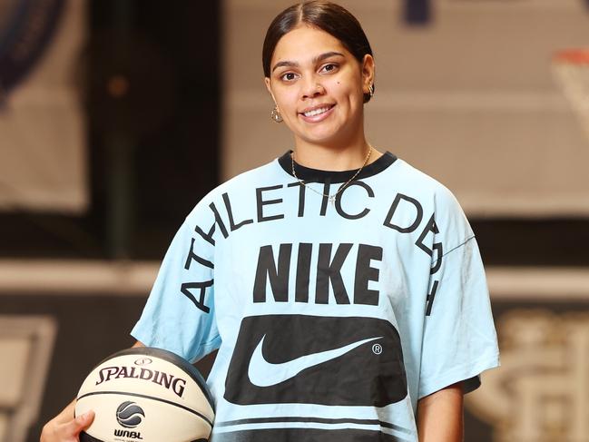 The Daily Telegraph 20.2.2025, Courier Mail: embargo speak to the picture desk. ON HOLD. Shaneice Swain is joining the WNBA pictured at Auburn PCYC.  Picture: Rohan Kelly