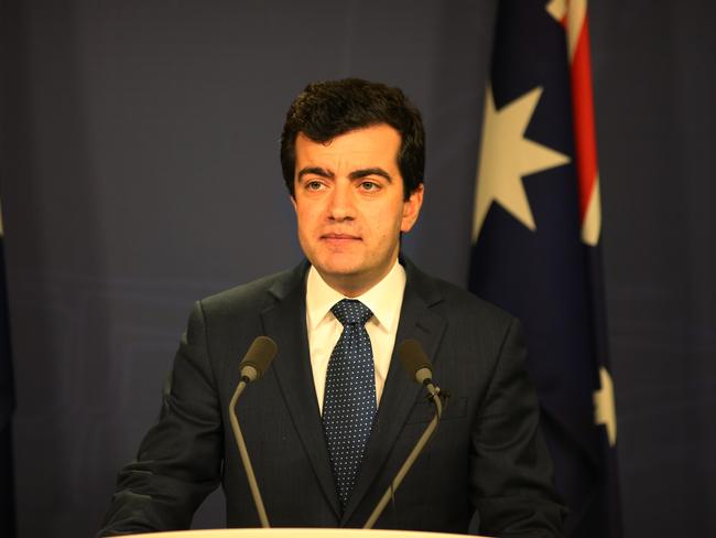 Sam Dastyari has quit the front bench. Picture: Toby Zerna