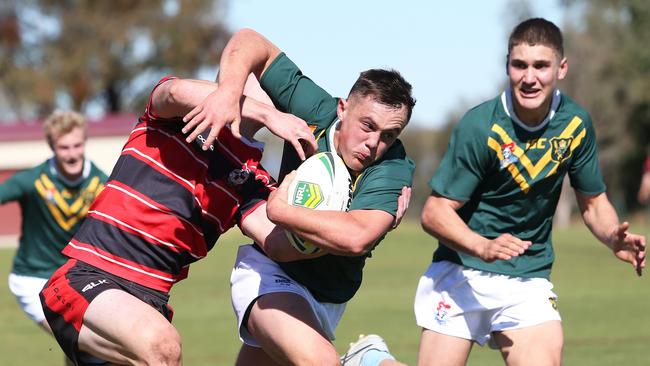 Farrer five-eighth Mitchell Henderson and his teammates have secured a wildcard into the quarter-finals of the NRL Schoolboy Cup. Picture: Peter Lorimer.