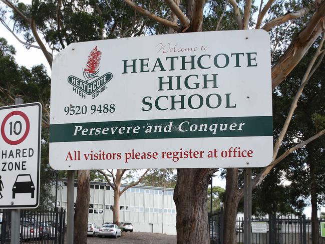 A tree branch fell on some high school students at Heathcote High School.