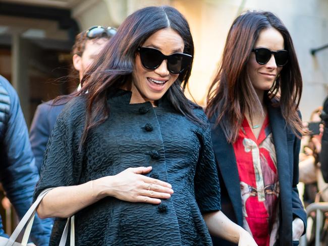 Meghan in New York in February for her $550,000 baby shower. Picture: GC Images