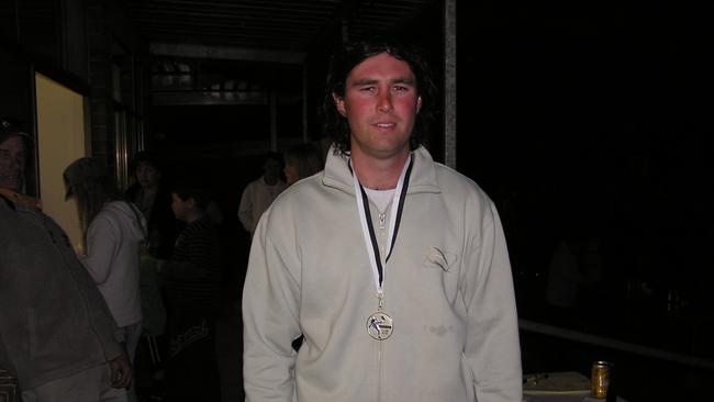 Scott Feltus after winning one of his four Mail Medals. Picture: File