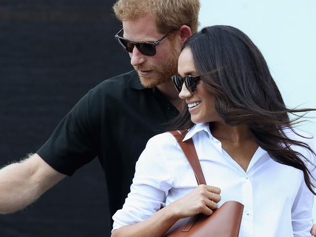 Prince Harry and Meghan Markle attend a Wheelchair Tennis match during the Invictus Games 2017. Picture: Chris Jackson/Getty Images for the Invictus Games Foundation