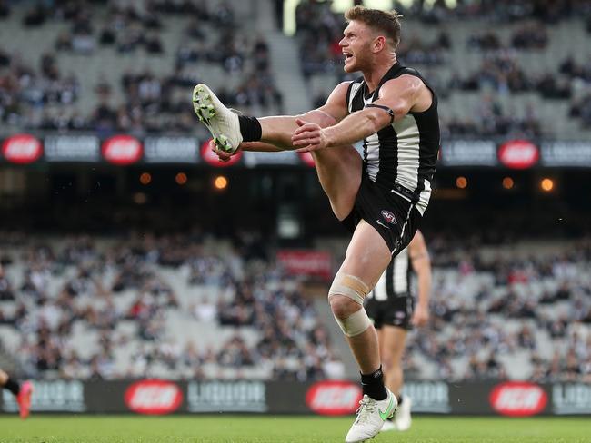 Collingwood’s Taylor Adams on the MCG.