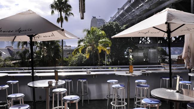 The Harbour View Hotel is perched just below the Sydney Harbour Bridge. Picture: Phil Rogers