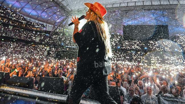 Tones and I performing during the Pink Summer Carnival tour. Picture: Supplied.