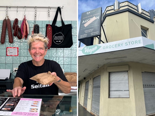 One of Sydney’s most famous vegan butchers fears she’ll be “stacking Woolies shelves in six months” as she battles to stay afloat amid a “depressing” drop in customers.