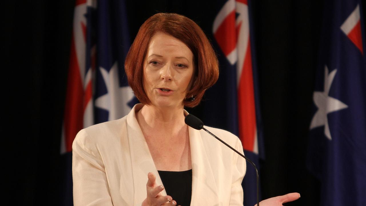Julia Gillard during her visit to New Zealand in 2011 when she addressed parliament. Picture: Marty Melville/Getty Images