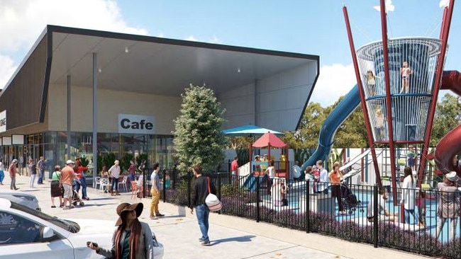 Murrumba Village will comprise of more than 20 new businesses including a childcare and swim school, budget supermarket and more. Picture: Supplied