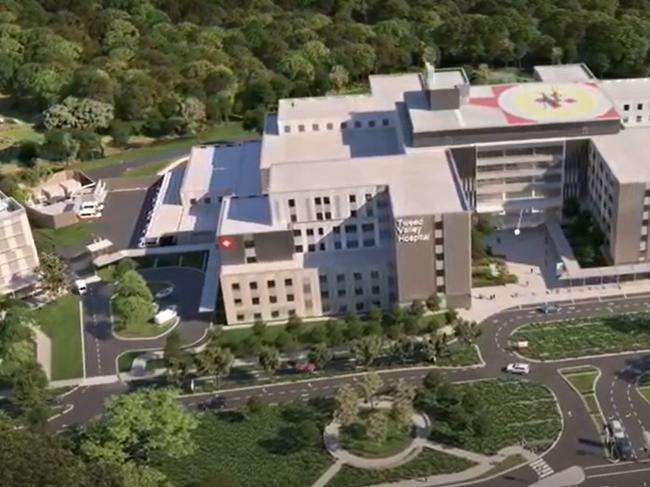 Stills from the new fly-through animation of the Tweed Valley Hospital.