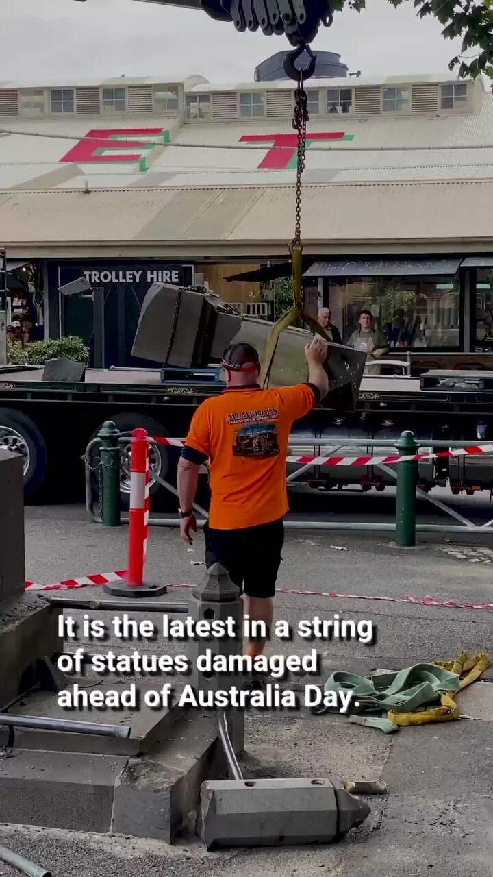 Settler statue toppled in CBD