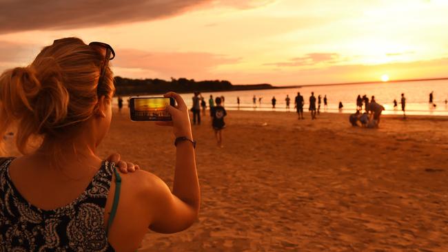 Darwin’s Mindil Beach is famous for spectacular sunsets.