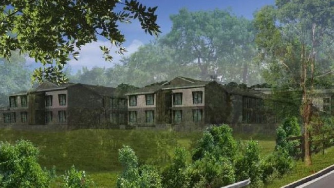 An artist's impression of a proposed seniors development at 58 Laitoki Rd, Terrey Hills, which locals say does not fit in with the character of the area. Picture: Supplied