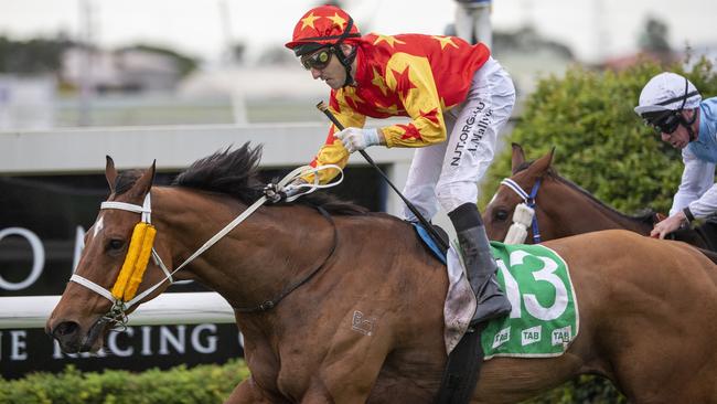 Jadentom scored an upset win at Doomben. Picture: AAP