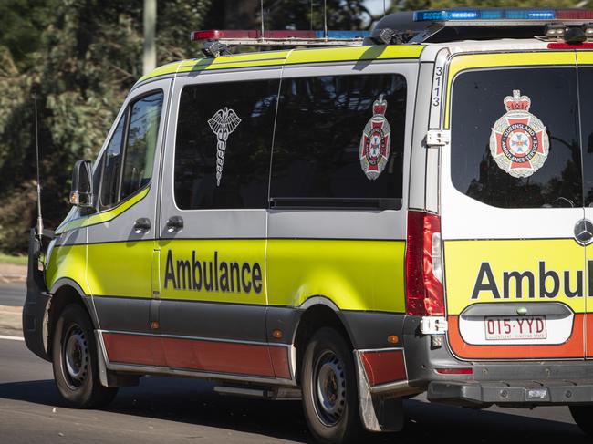 Generic ambulance, QAS, Queensland Ambulance Service, emergency services, Thursday, August 29, 2024. Picture: Kevin Farmer