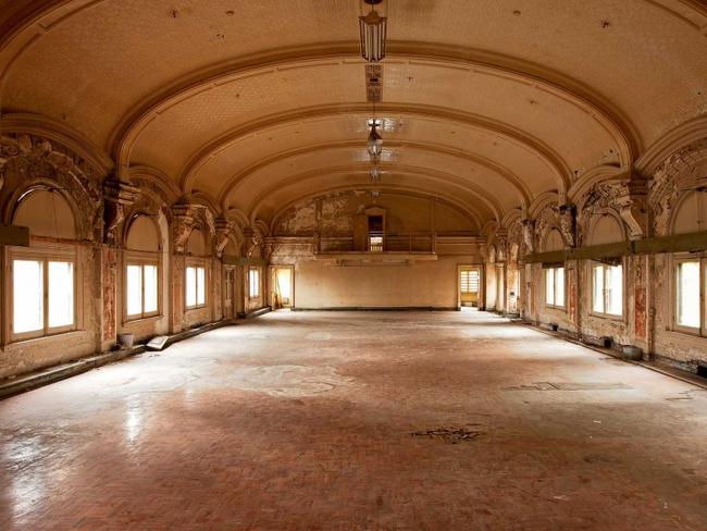 In need of repair: the ballroom as it appears today. Picture: HWT Library.