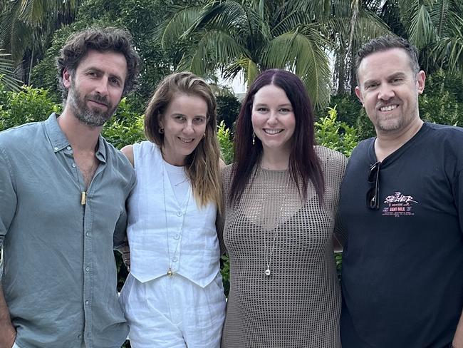 Stevan Premutico and Lisa Messenger with Sarah Megginson and husband David ‘Christo’ Christopher.