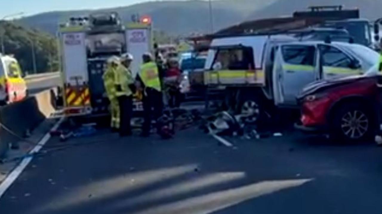 Driver cut free, major delays: M1 reopens after serious 10-car crash